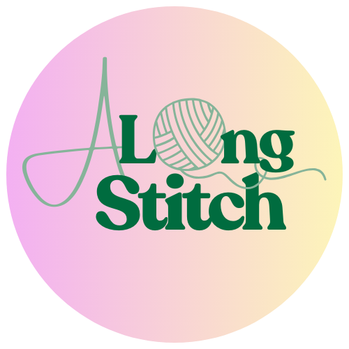 a long stitch logo icon circle full color